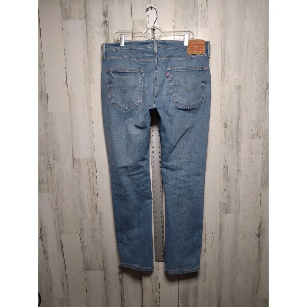 Levis 514 Light Blue Jeans Denim 36x32 Straight Leg Western Cowboy (34x31)